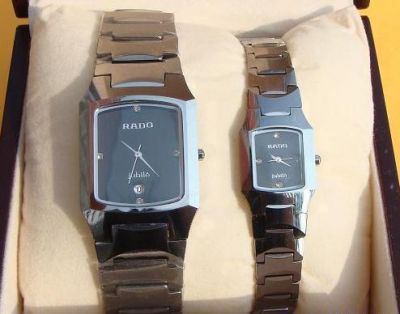 Black Face Rado Jubile Tungsten Diamond Markers Watches